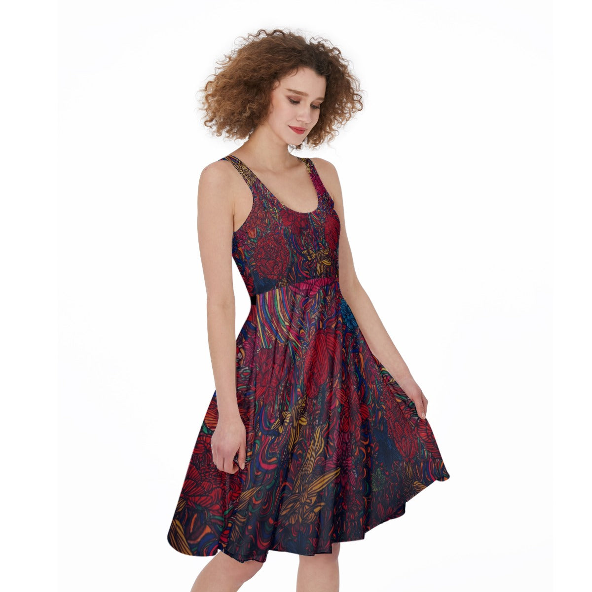 Women's Sleeveless Dress - front right side view 1