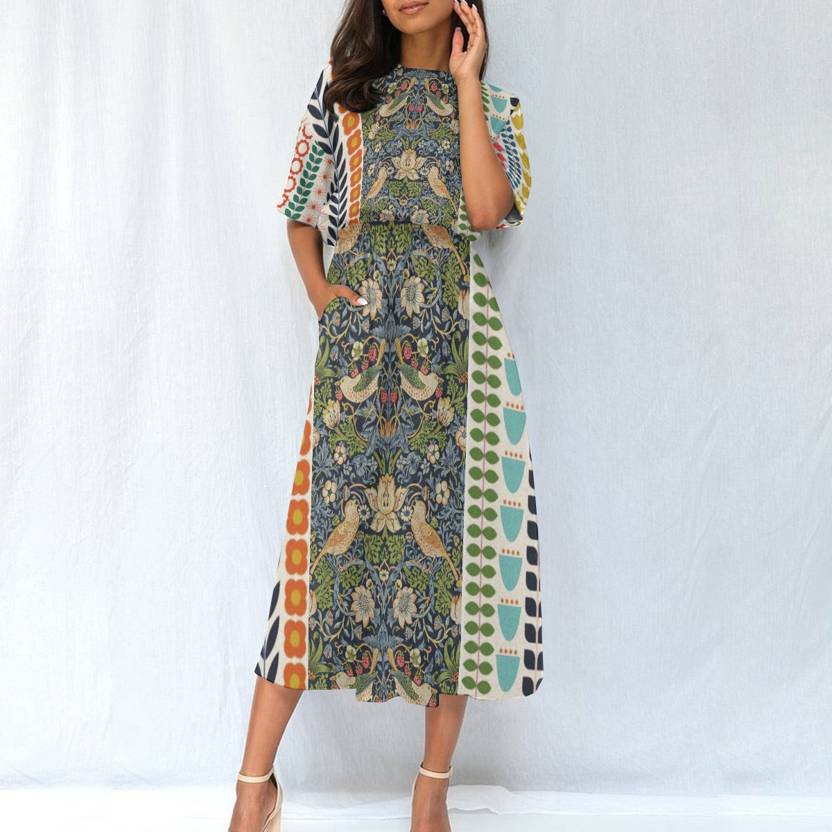 All-Over Print Women's Elastic Waist Dress